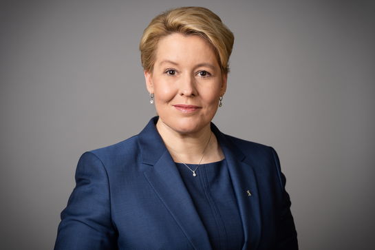 Franziska Giffey, Vorsitzende des Aufsichtsrates der Berliner Stadtreinigungsbetriebe (BSR) AöR