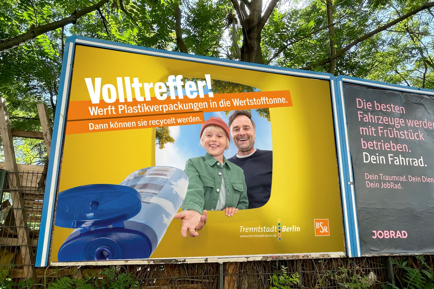 Was gehört in welche Tonne? Die Kampagne der Trenntstadt Berlin klärt auf. © BSR