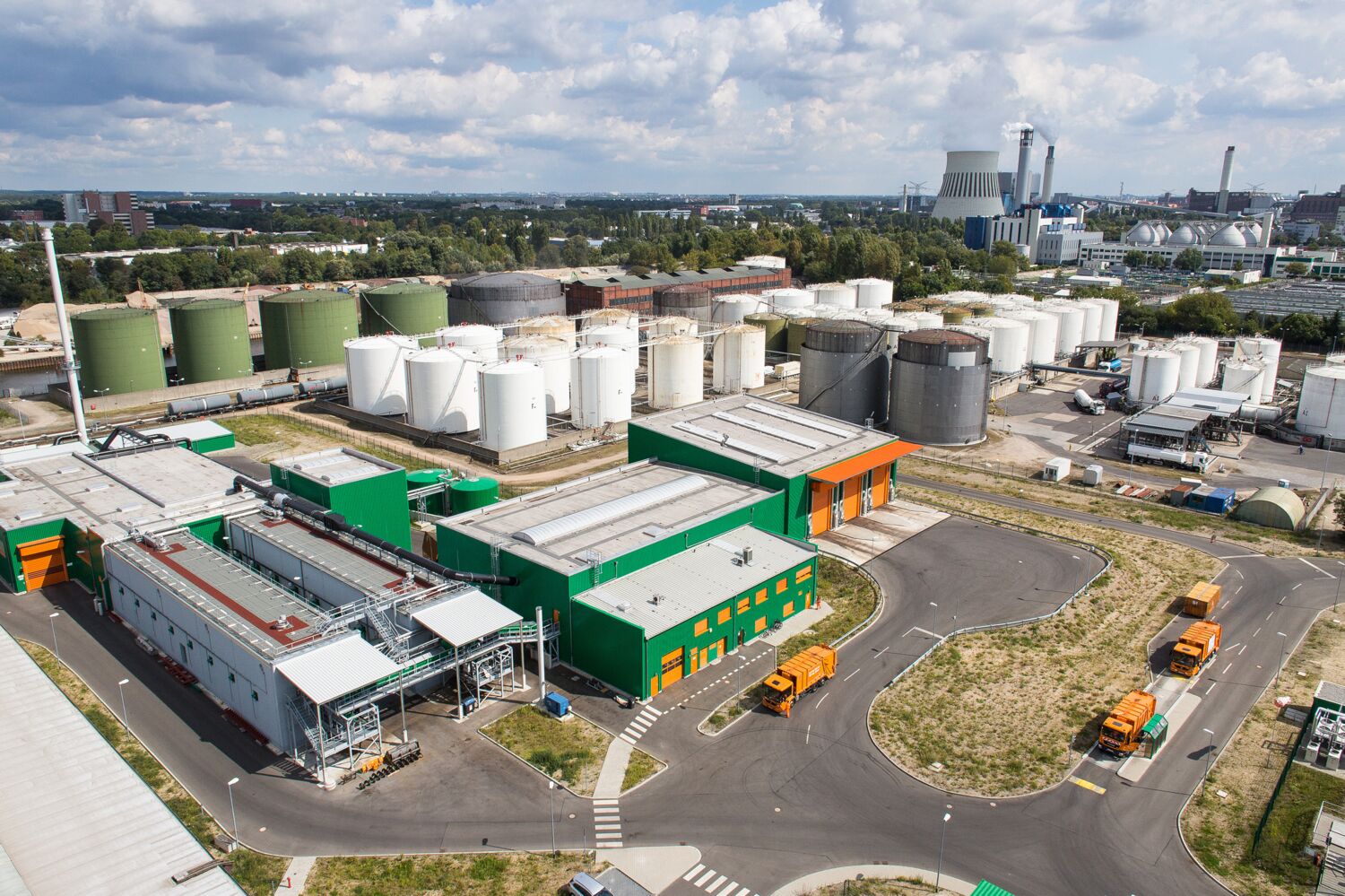 Perfekter Kreislauf aus der Biotonne: Die Biogas-Anlage der BSR in Ruhleben feiert 2023 ihr zehnjähriges Jubiläum. © BSR